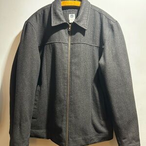 GAP Men's Charcoal Gray Coat with a quilted Lining